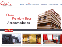 Tablet Screenshot of oasishostels.in